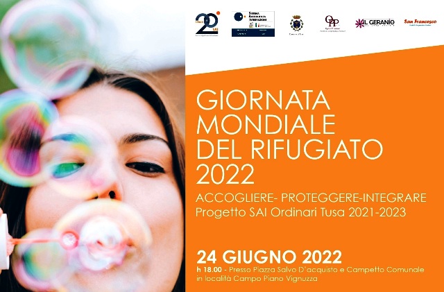 Tusa e la sua Giornata mondiale del Rifugiato, con tutti i beneficiari del SAI "Tusa Ordinari" e l'amministrazione municipale. Gli eventi di oggi